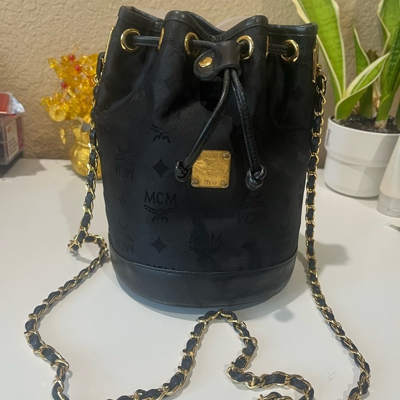 MCM SMALL VINTAGE DRAWSTRING BAG - Picture 10 of 12